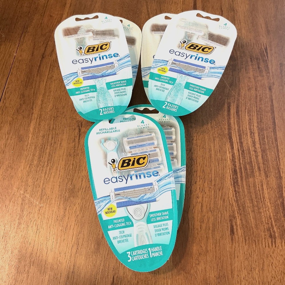 Bic easyrinse razors for women lot of 6